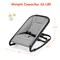 Babyjoy 2-in-1 Baby Bouncer & Rocker Infant Adjustable Folding Rocking Seat Light Gray/Beige/Gray